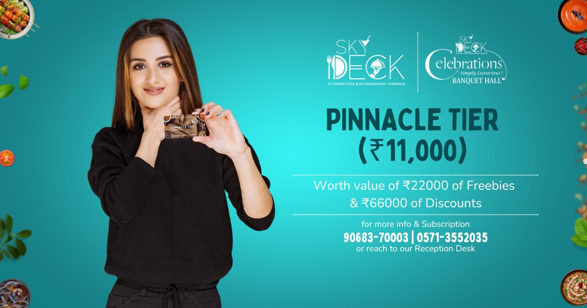 Sky deck-The Sky Deck Pinnacle tier Package